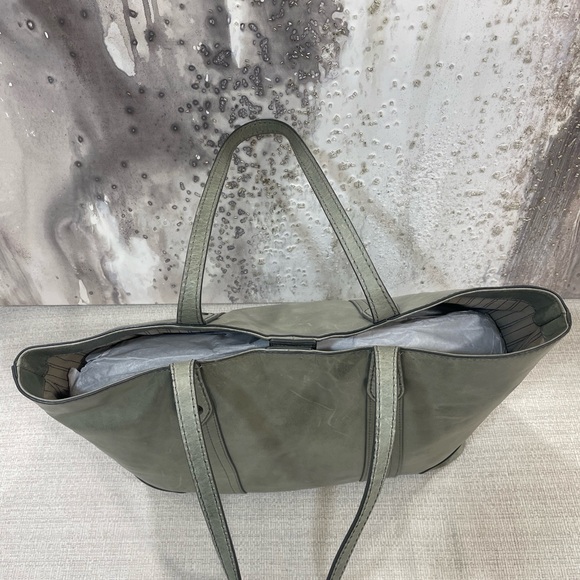 💚🩶Frye Melissa Shopper Bag Tote Carryall Shoulder Bag -FERN- $358 - Picture 8 of 15